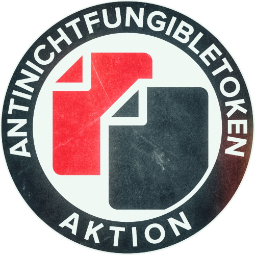 Logo sticker: Antinichtfungibletoken Aktion - Anti NFT Aktion